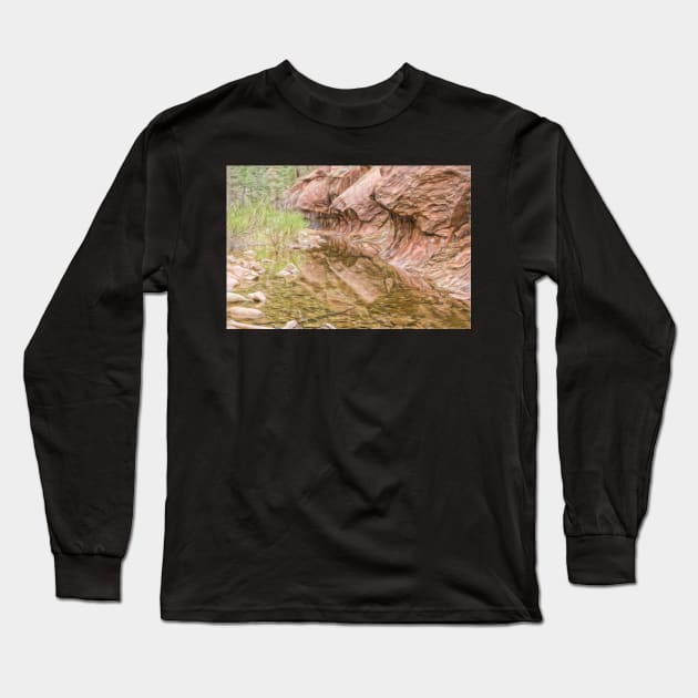 Red Rock National Park Long Sleeve T-Shirt by randymir